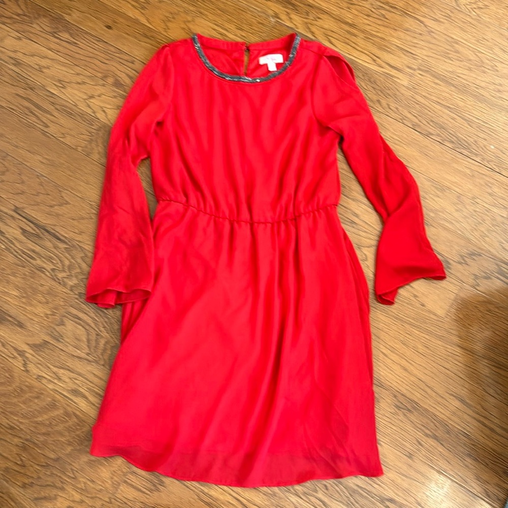 GB Girls XL red dress with lining underneath